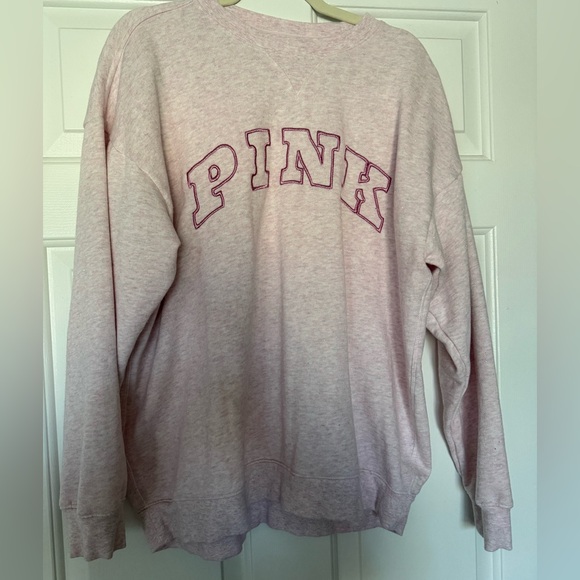 PINK Victoria's Secret Campus Fleece Oversized Crew Sweatshirt - Picture 3 of 8